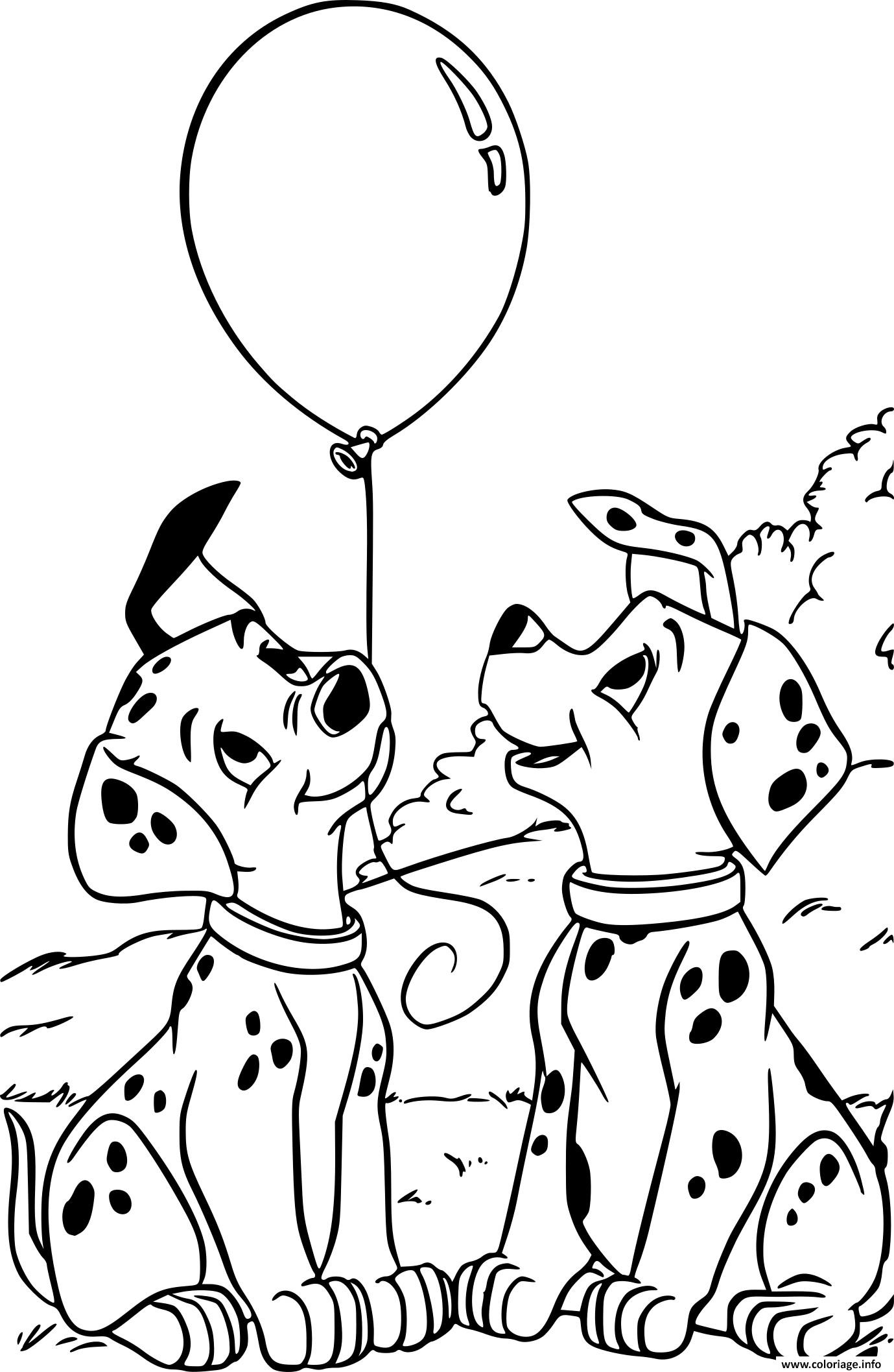 Coloriage Les 101 Dalmatiens Pongo Et Perdita Dessin Disney Walt À Imprimer serapportantà Coloriage E 