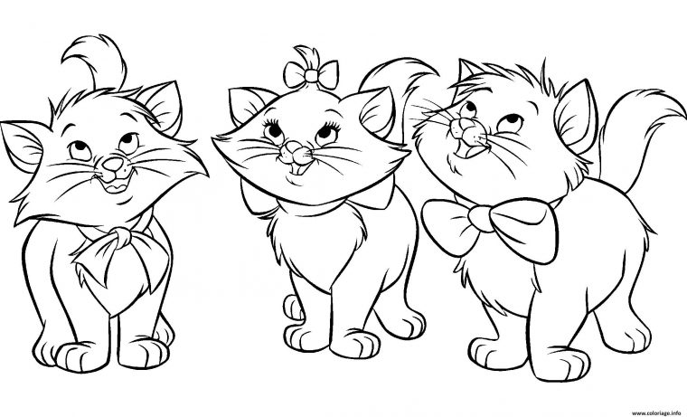 Coloriage Les Chats Aristochats Disney Dessin Aristochats À Imprimer serapportantà Coloriage Chats À Imprimer