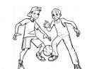 Coloriage Les Garçons Jouent Au Foot Dessin Gratuit À Imprimer pour Coloriages Garçons