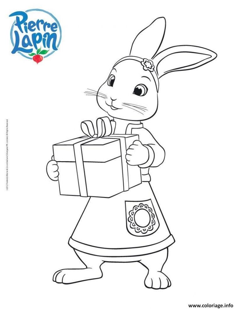 Coloriage Lily Ami Du Lapin Charismatique Pierre Dessin Pierre Lapin À serapportantà Lapin À Colorier Gratuit