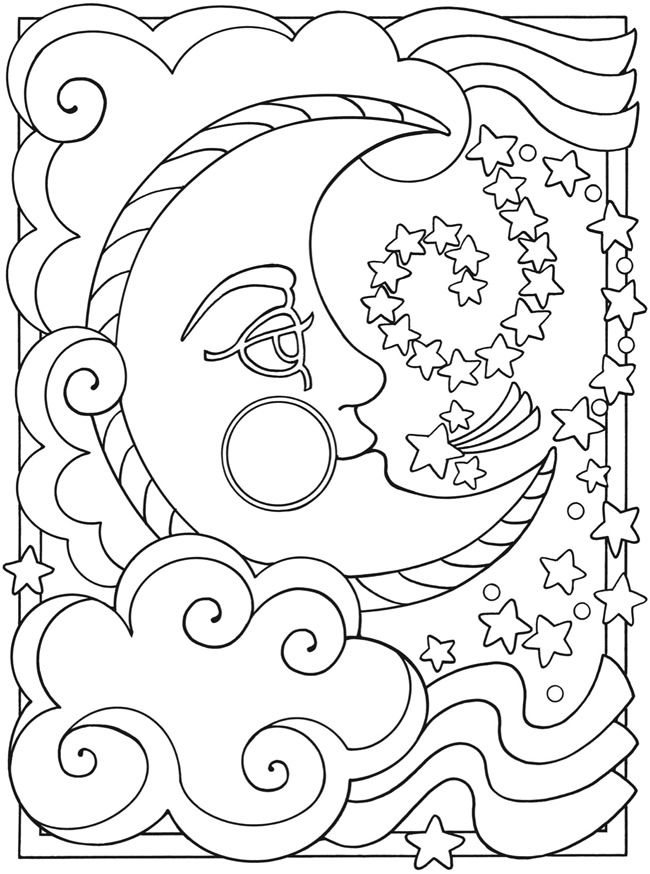 Coloriage Lune #155640 (Nature) - Album De Coloriages dedans Coloriage La Lune 