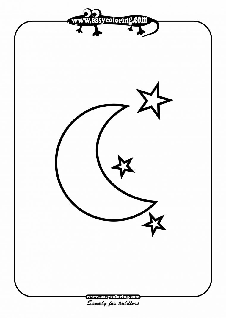 Coloriage Lune #155759 (Nature) – Album De Coloriages concernant Dessin Lune