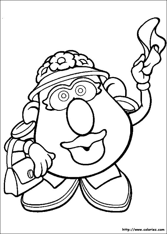 Coloriage Madame Patate Te Salue Dessin Gratuit À Imprimer pour Dessin De Patate 