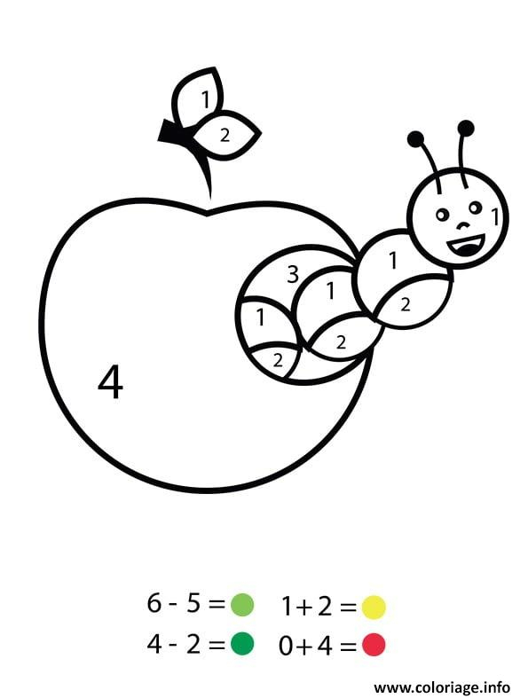 Coloriage Magique Ce1 Un Ver Dans Une Pomme Dessin Magique Ce1 À Imprimer tout Coloriage D Une Pomme 