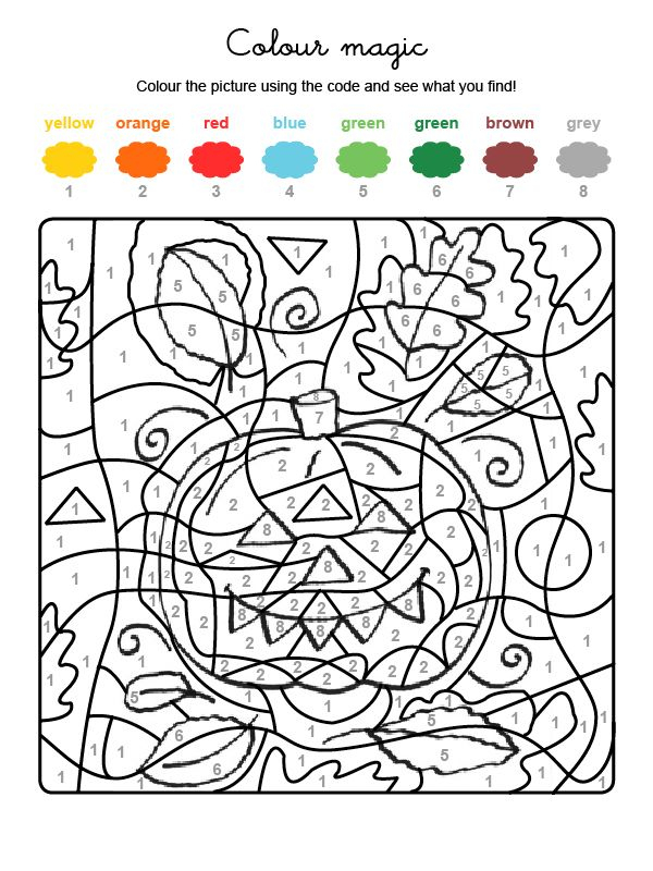 Coloriage Magique, Coloriage Numéroté, Coloriage Halloween avec Coloriage Numerote