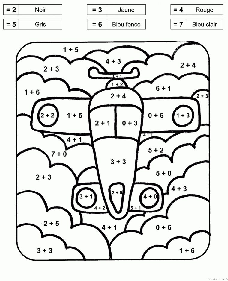 Coloriage Magique D'Avion À Colorier destiné Coloriage Magique Maternelle Grande Section A Imprimer