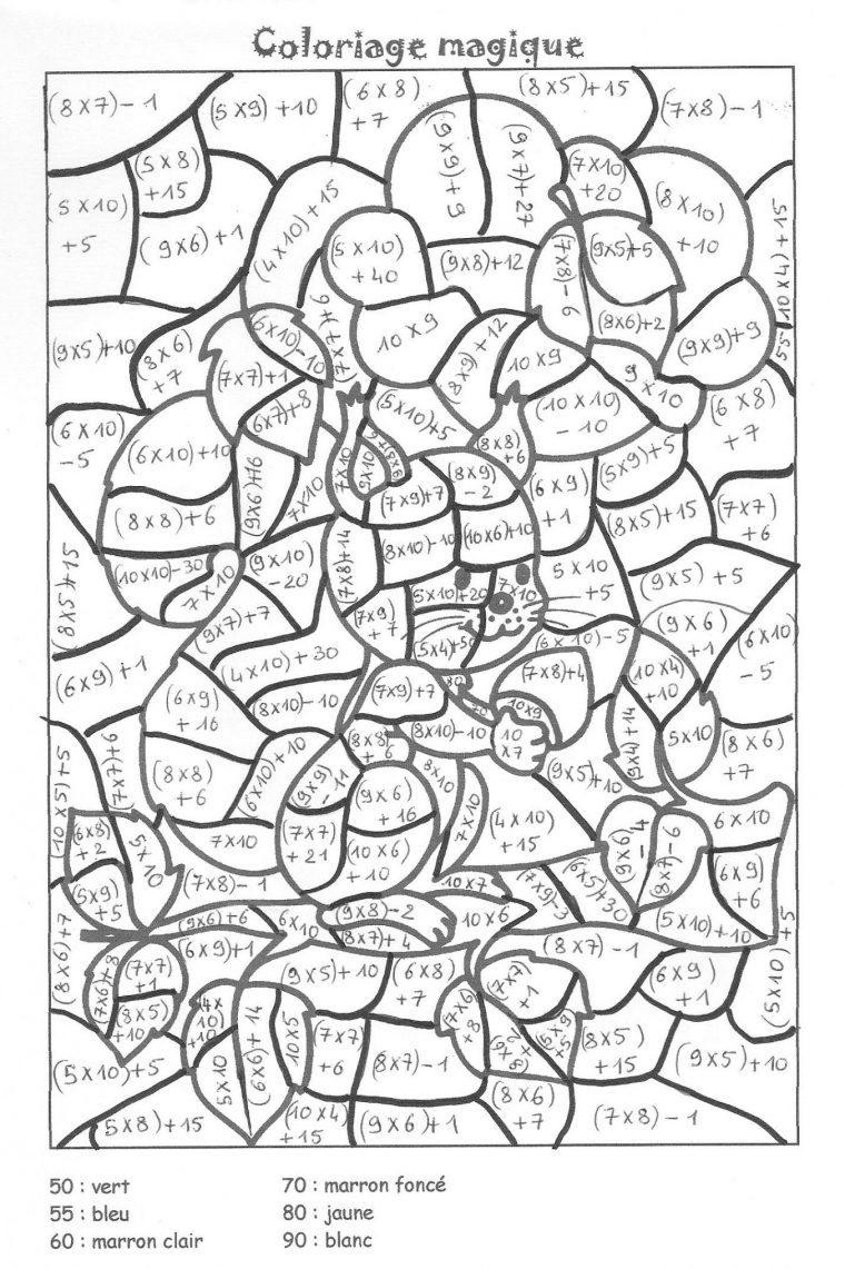 Coloriage Magique Passé Composé Cm2 – Kbacha  Kbacha  Maths destiné Coloriage Magique Calcul Ce2