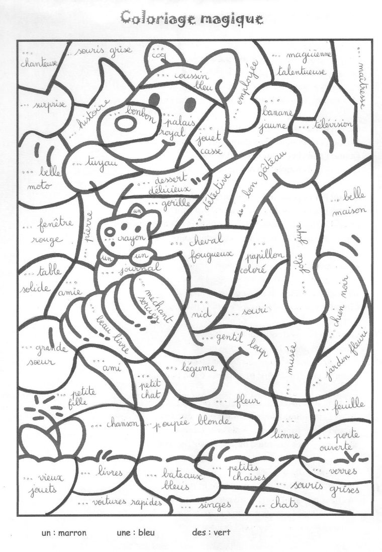 Coloriage Magique Un  Une  Des  Coloriage Magique Ce1, Coloriage encequiconcerne Coloriage Magique Noel Ce2