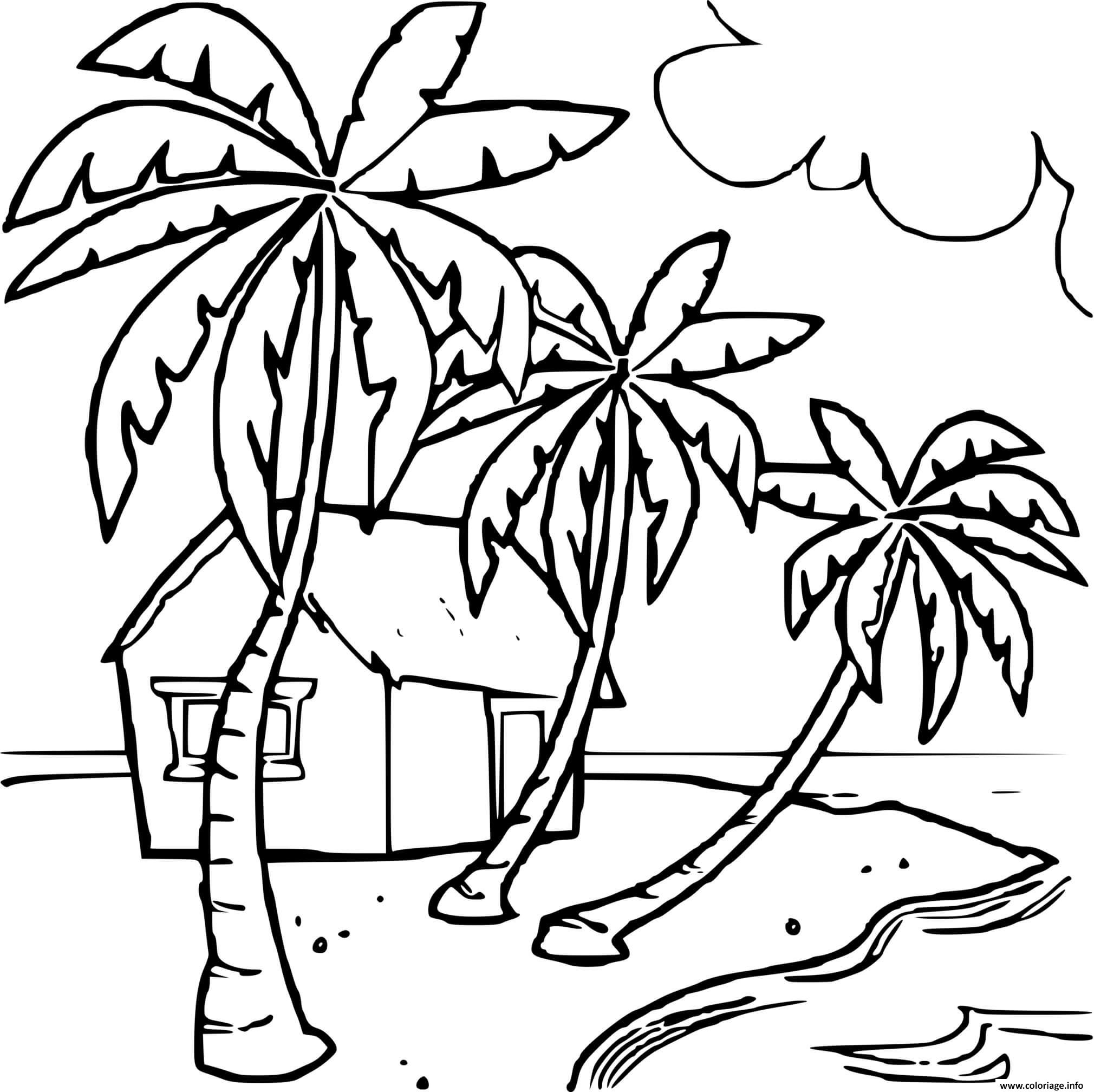 Coloriage Maison Au Bord De La Mer Plage Dessin Plage À Imprimer avec Coloriage Sur La Mer À Imprimer 