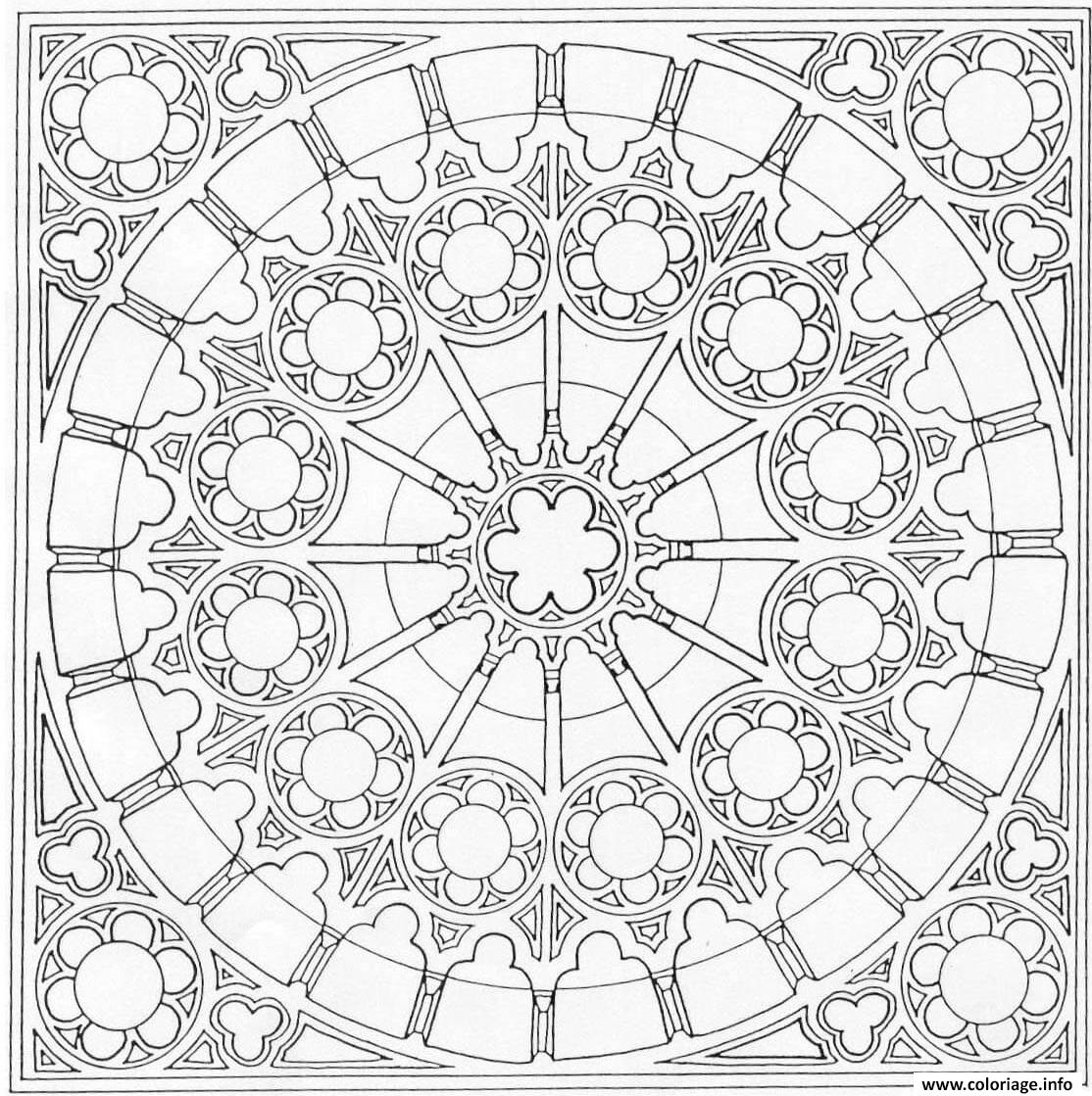 Coloriage Mandala Carre Joeke Remkus De Vries Dessin Mandala À Imprimer intérieur Dessin À Colorier Mandala 