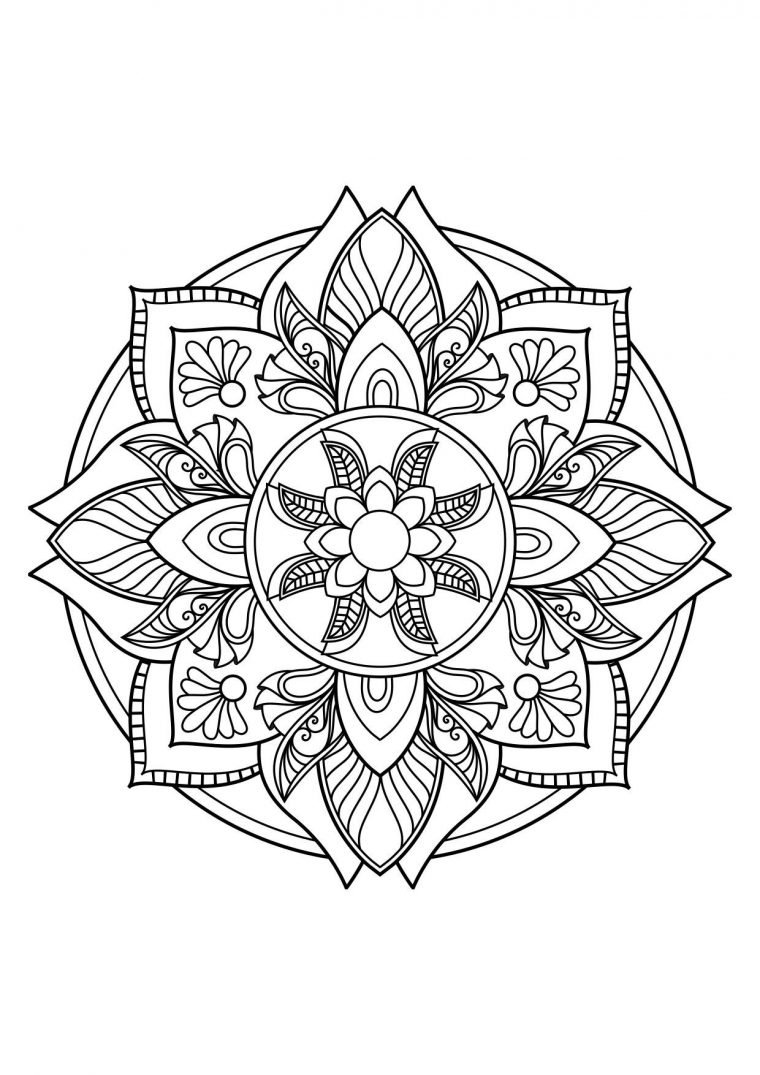 Coloriage Mandala – Coloriages Gratuits À Imprimer – Dessin 30830 serapportantà Coloriage Mandala