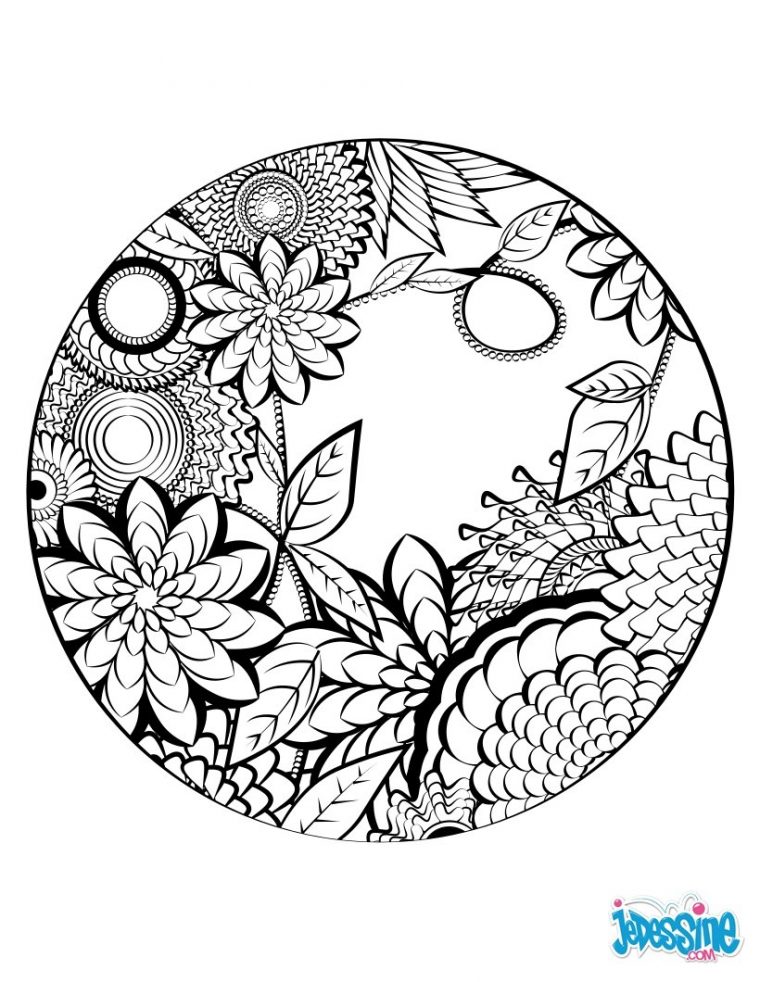 Coloriage Mandala Difficile Hugo L'Escargot dedans Mandalas Hugo L Escargot