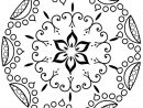 Coloriage Mandala Fleur 5 - Coloriage Mandalas - Coloriages Chiffres Et pour Coloriages Mandalas
