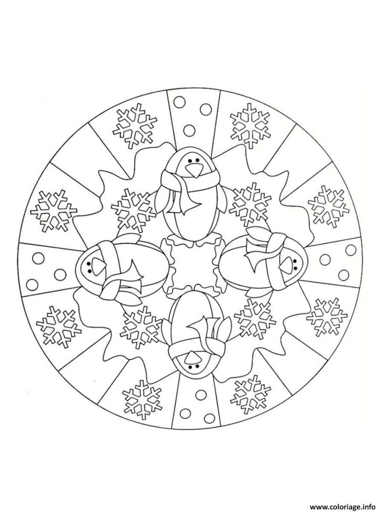 Coloriage Mandala Noel 23 Dessin Mandala De Noel À Imprimer intérieur Mandalas Noel