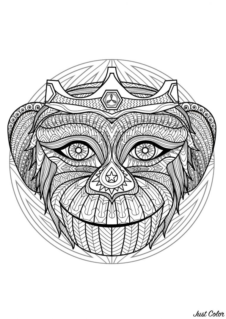 Coloriage Mandala Renard A Imprimer – Coloriage Tigre Mandala avec Dessin A Colorier Mandala