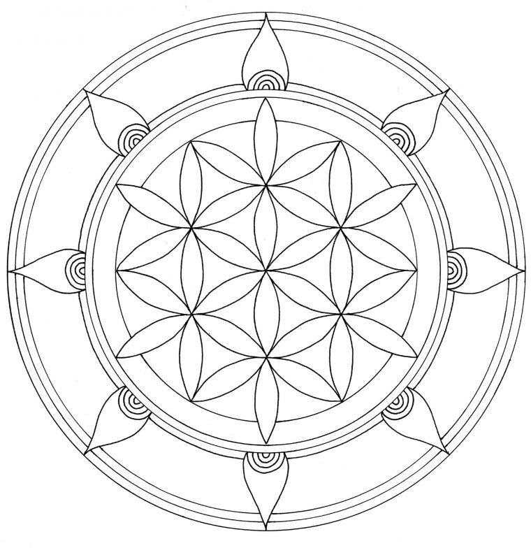 Coloriage Mandalas Pour Enfants #124311 (Mandalas) – Album De Coloriages serapportantà Dessin A Colorier Mandala