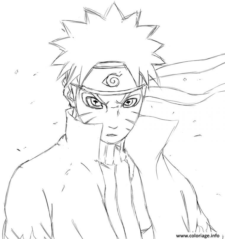 Coloriage Manga Naruto 17 Dessin Naruto À Imprimer pour Coloriage De Naruto