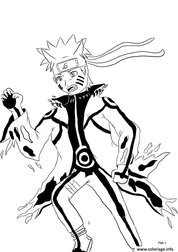 Coloriage Manga Naruto 232 Dessin Naruto À Imprimer encequiconcerne Coloriage De Naruto