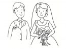 Coloriage Mariage : 30 Dessins À Imprimer Gratuitement encequiconcerne Dessin De Mariage À Imprimer