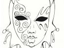 Coloriage Masque De Venise - Bing Images  Coloriage, Coloriage Masque intérieur Masque Dessin