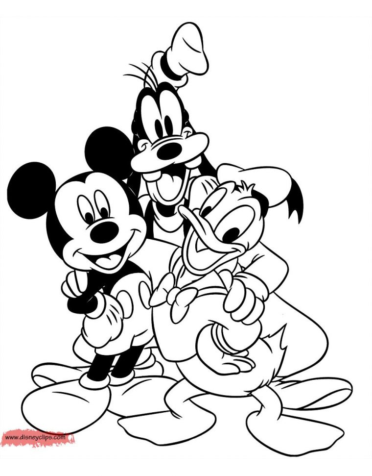 Coloriage Mickey – Coloriage Mickey Et Ses Amis Bébé destiné Coloriage Bebe Mickey