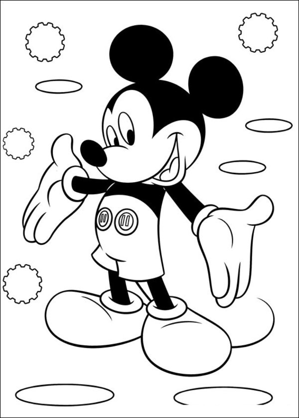 Coloriage Mickey Mouse Clubhouse Gratuit À Imprimer Et Colorier  Adf tout Mickey A Colorier Et A Imprimer 