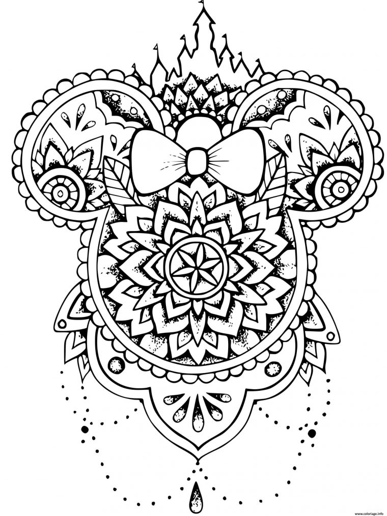 Coloriage Mickey Mouse Disney World Mandala Art Dessin Mandala Disney À dedans Coloriages Mandalas