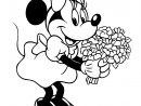 Coloriage Minnie Mouse Bouquet De Fleurs Dessin Disney Walt À Imprimer serapportantà Coloriage Disney A Imprimer