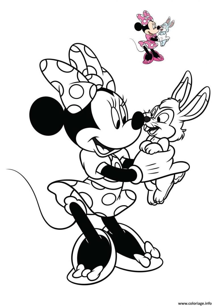 Coloriage Minnie Mouse Souris Anthropomorphe Dessin Disney Walt À Imprimer destiné Dessins A Imprimer