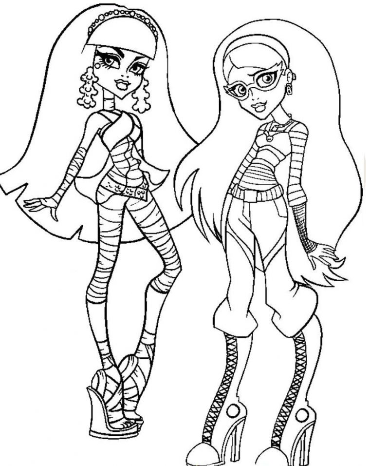 Coloriage Monster High – Linh encequiconcerne Coloriage Monster Hight