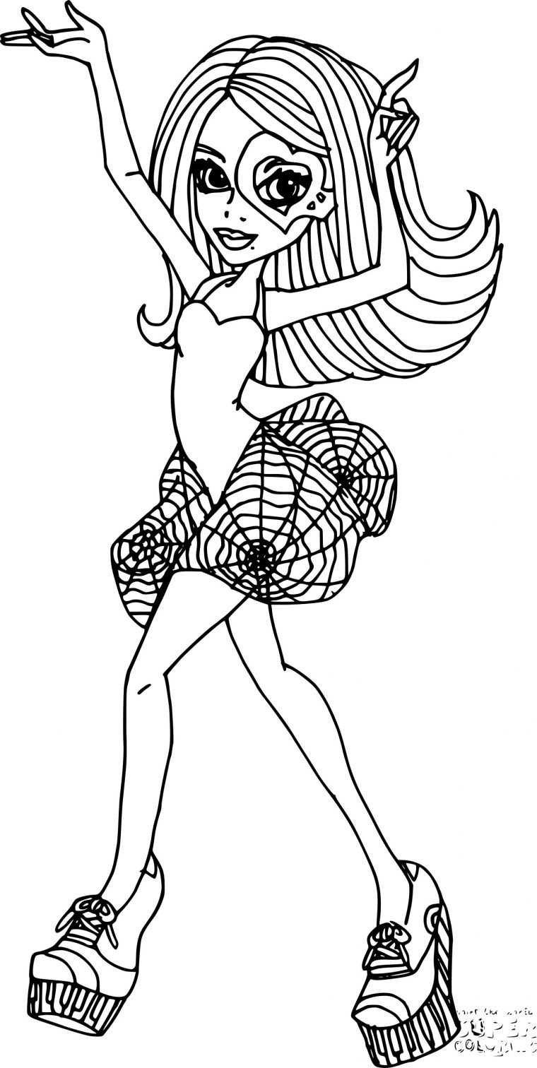 Coloriage Monster High Operetta À Imprimer Gratuit concernant Coloriages Monster High