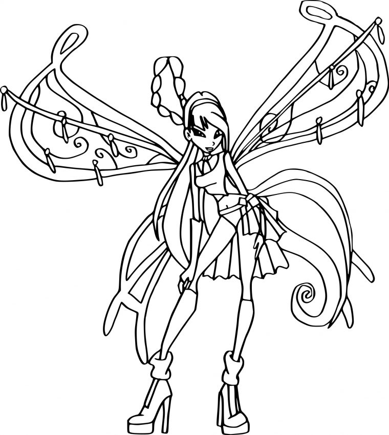 Coloriage Musa Believix À Imprimer Sur Coloriages à Dessin A Colorier Winx