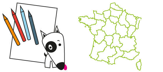 Coloriage N°28 - La Carte De France À Colorier - La Table Des Enfants encequiconcerne Carte De France Coloriage 