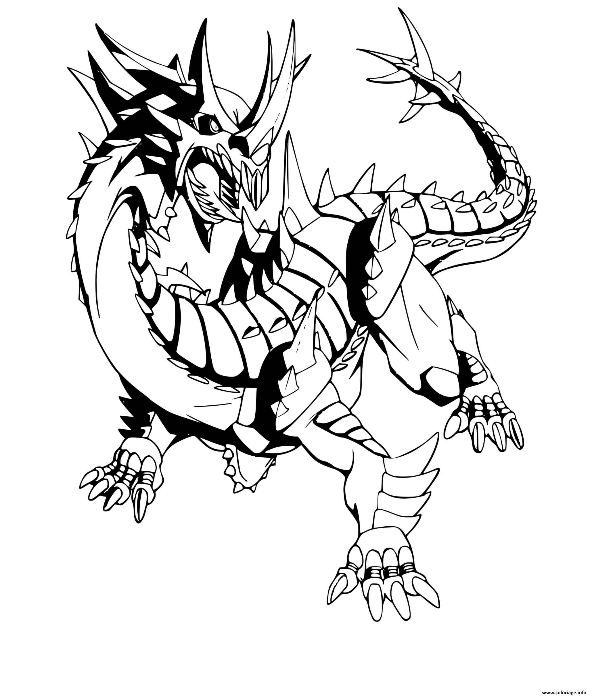 Coloriage Naga Dragon Bakugan Dessin Bakugan À Imprimer destiné Coloriage En Ligne Dragon 