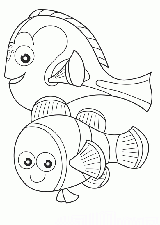 Coloriage Nemo À Imprimer Pour Les Enfants - Cp19161 serapportantà Dessin Nemo