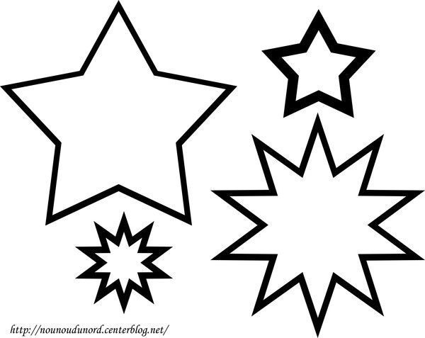 Coloriage Noel Etoiles destiné Étoiles Dessins 