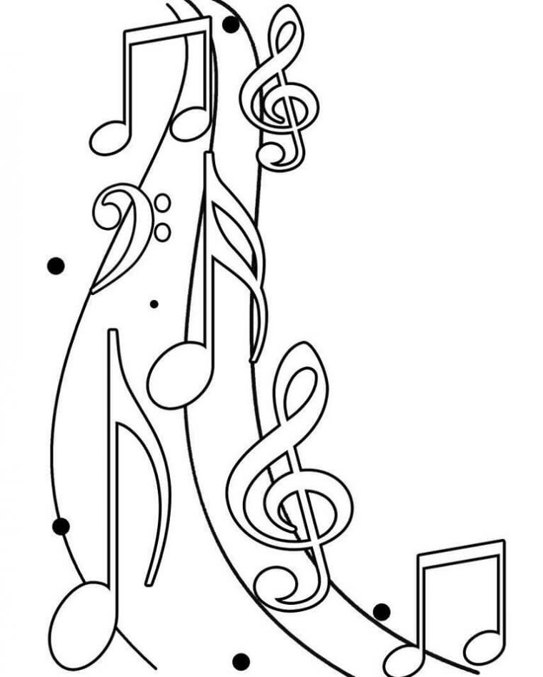 Coloriage Notes De Musique Dessin Gratuit À Imprimer avec Coloriage De Musique