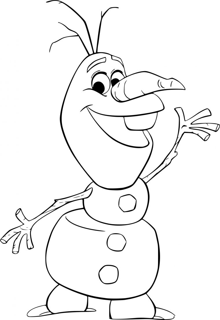 Coloriage Olaf À Imprimer encequiconcerne Coloriagea Imprimer