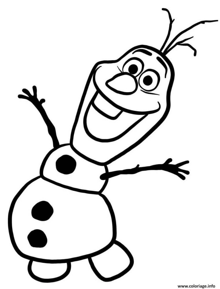 Coloriage Olaf Bonhomme De Neige Cree Par Elsa – Jecolorie concernant Dessiner Un Bonhomme De Neige