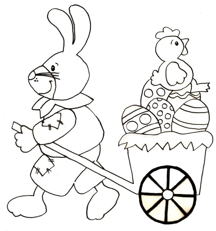 Coloriage Paques intérieur Coloriage De Paques A Imprimer