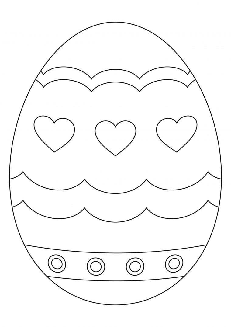 Coloriage – Pâques : Oeufs 58 – 10 Doigts à Coloriage De Paques A Imprimer