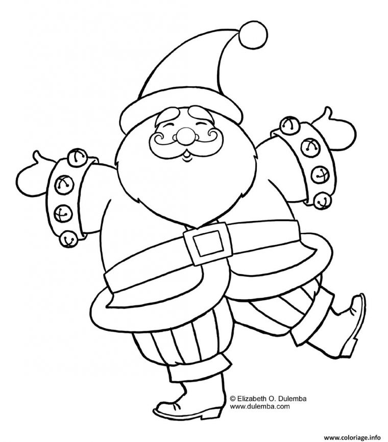 Coloriage Pere Noel 1 Dessin Pere Noel À Imprimer pour Coloriage Noël