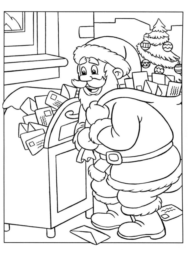 Coloriage Pere Noel – Coloriage Père Noël Pdf concernant Image Pere Noel A Colorier