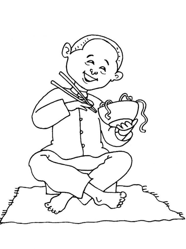 Coloriage Petit Asiatique 16 – Coloriage Enfants Garcons Asie dedans Coloriages Garçons