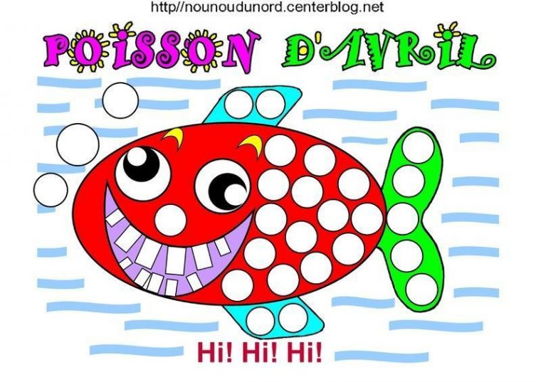 Coloriage Poisson Avril tout Image De Poisson D Avril A Imprimer