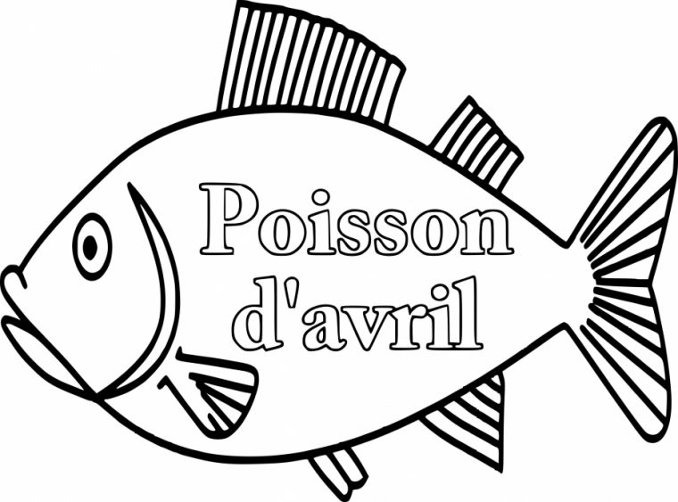 Coloriage Poisson D'Avril Dessin À Imprimer Sur Coloriages tout Modele Poisson D Avril