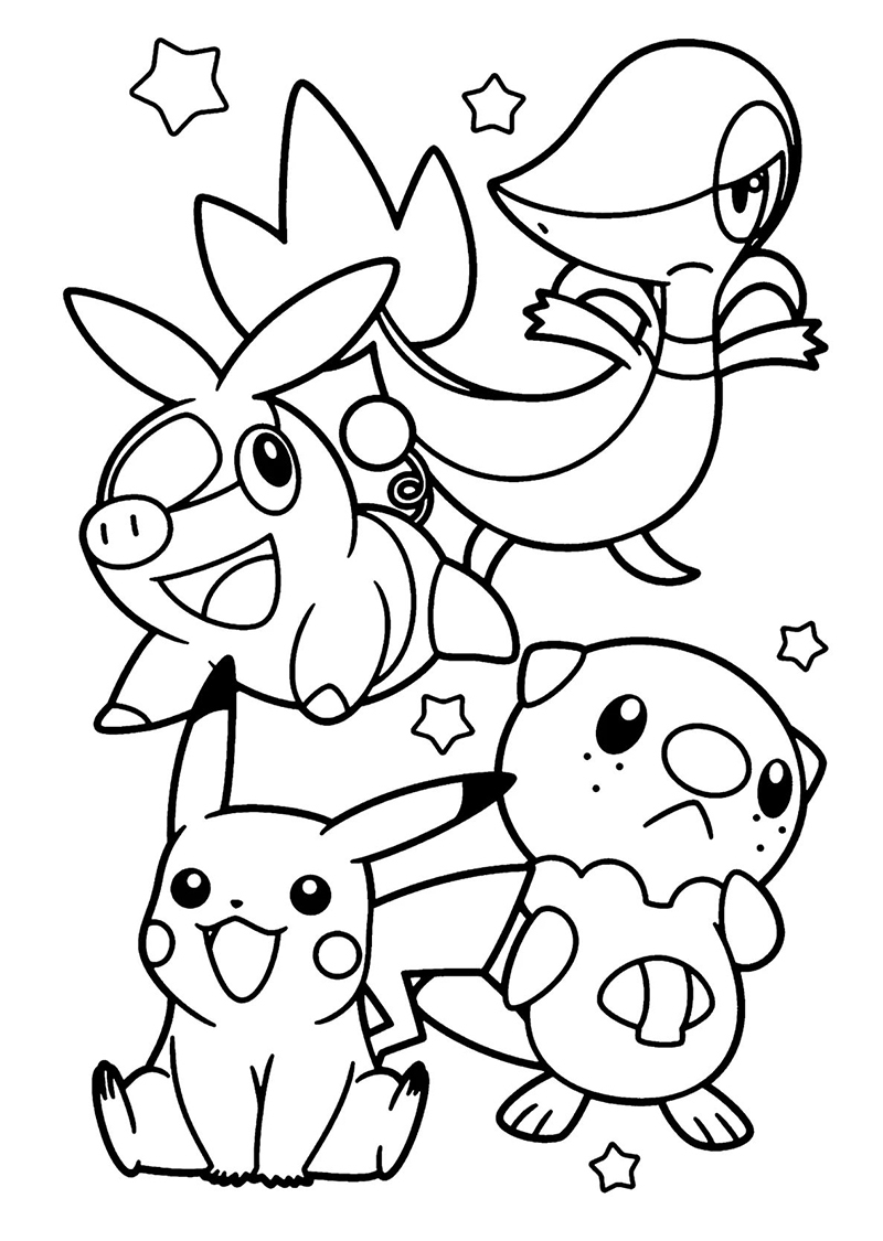 Coloriage Pokemon. 100 Meilleures Images Gratuitement Imprimer avec Coloriag Pokemon 