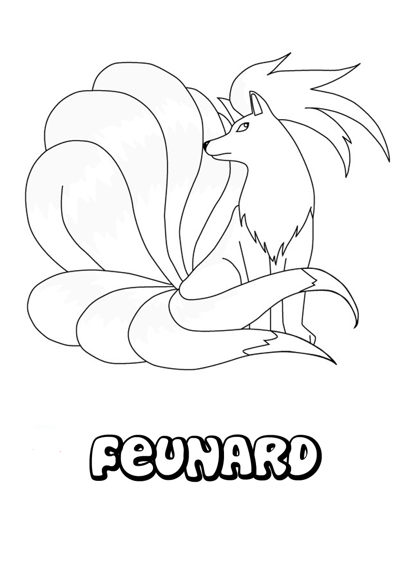 Coloriage Pokemon Feunard À Imprimer Sur Coloriages tout Coloriages Pokémon 