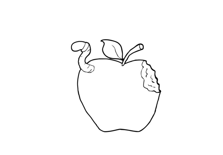 Coloriage Pomme - Coloriages Gratuits À Imprimer - Dessin 13753 à Coloriage D Une Pomme 