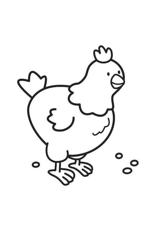 Coloriage Poule - Coloriages Gratuits À Imprimer - Dessin 17727 à Coloriage Poule 